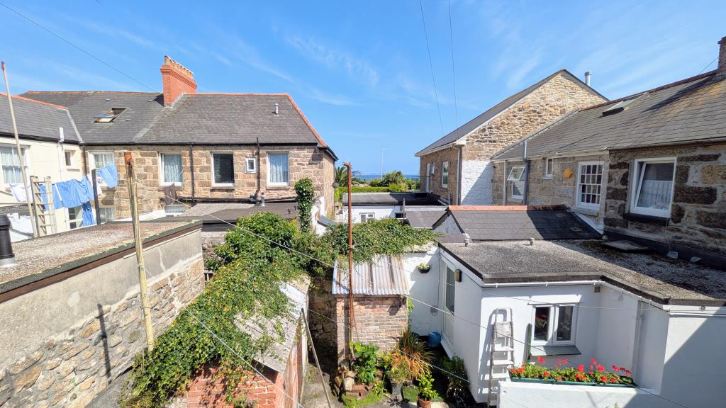 Lot: 106 - TWO-BEDROOM TERRACED COTTAGE FOR UPDATING - View from bedroom window